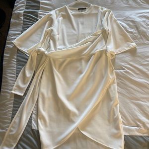 White Boohoo Dress